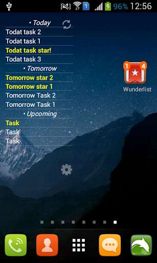 Emulate Android APK [root] Wunderlist Mini Widget